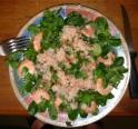 Salade de crevettes et crabe à la moutarde