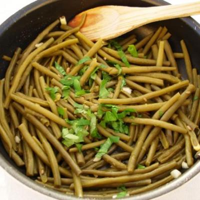 Haricots verts à l’ail