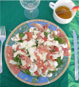 Salade de jambon sec, roquette et parmesan