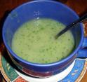 Soupe aux fanes de radis