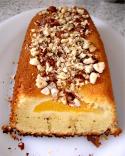 Gâteau pêches noisettes