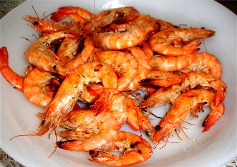 Gambas grillées à l'ail et au citron