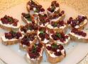 Crostini betteraves et fromage frais