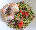 Paupiettes de dide aux petits pois