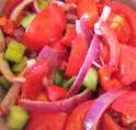 Salade de tomates au concombre